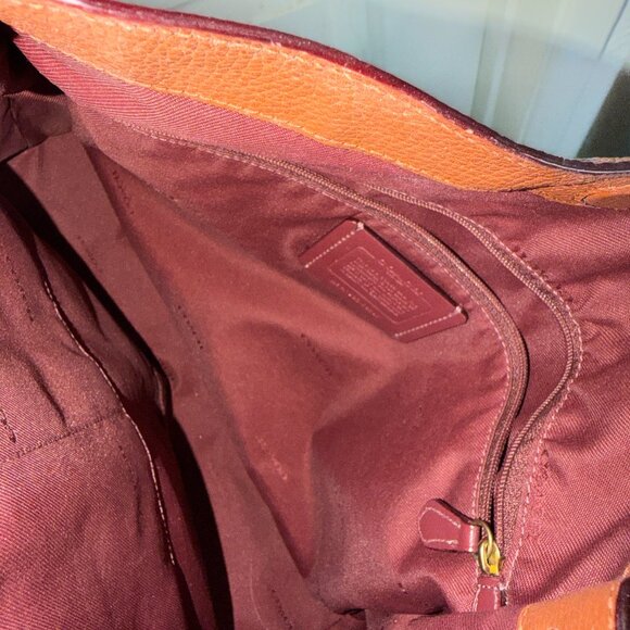 COACH Tabby Hobo Saddle Pebbled Leather Brown Crossbody Bag - Picture 6 of 8